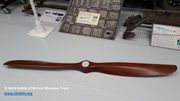 First World War Avro 504 wooden propeller with a clock set in its hub
