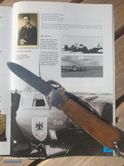 Gravity knife of Unteroffizier Fritz Ruhlandt