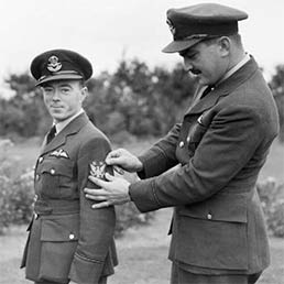 Vernon Keogh and Andrew 'Andy' Mamedoff, US Battle of Britain pilots.