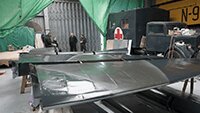 Rear wing upper surfaces now completed by our volunteers.