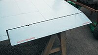 Stencil markings on underside of wings now completed.