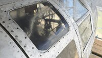 More cleaning up of the cockpit perspex completed.