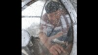 With government regulations relaxing regarding the coronvirus 19 pandemic, museum volunteers were able to finally get back on site to help Dave Brocklehurst MBE. Here museum volunteer Rick is polishing away at the interior perspex.