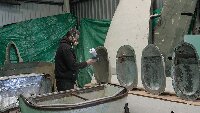 Saturday 18th January 2020 Julian Richardson, started to paint by painting the internel areas of the engine cowlings and undercarriage door flaps.