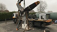 Unloading the propellors.