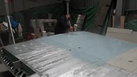 Julian painting the wing underside.