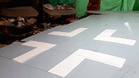 Completed white section of the Balkan cross.