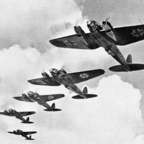 More incoming Heinkel He III's. More incoming Heinkel He III's.