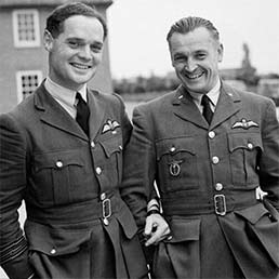 Douglas Bader and Alexander Hess, 310 Sqn, Duxford, Summer 1940. Douglas Bader and Alexander Hess, 310 Sqn, Duxford, Summer 1940.