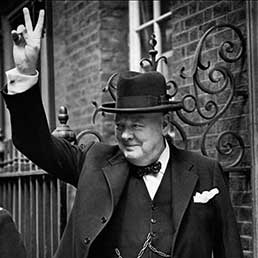 Winston Churchill 'V' for Victory