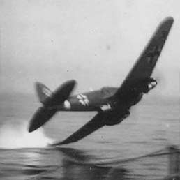 Luftwaffe Heinkel He III into the English Channel.